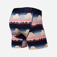Essentials Boxer Brief in Cloudy Range Pink, back view