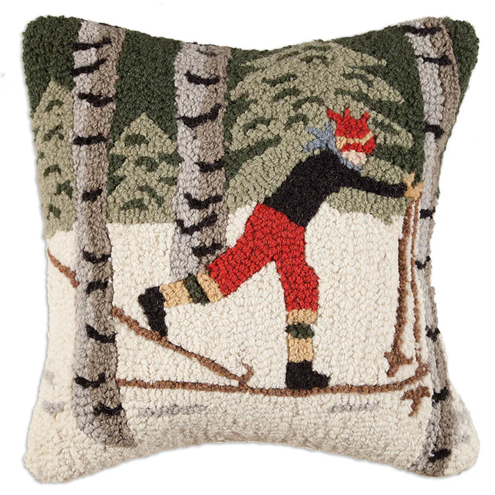 Back Country Skier Pillow