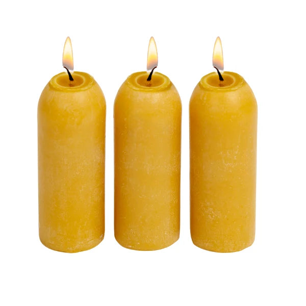 12-Hour Beeswax Candles - 3 Pack