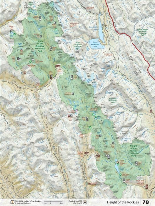 Canadian Rockies BC Mapbook