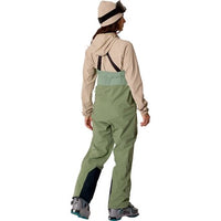 Rab Kinetic Alpine Stretch Bib, Women's, Dark Fig Green, detail