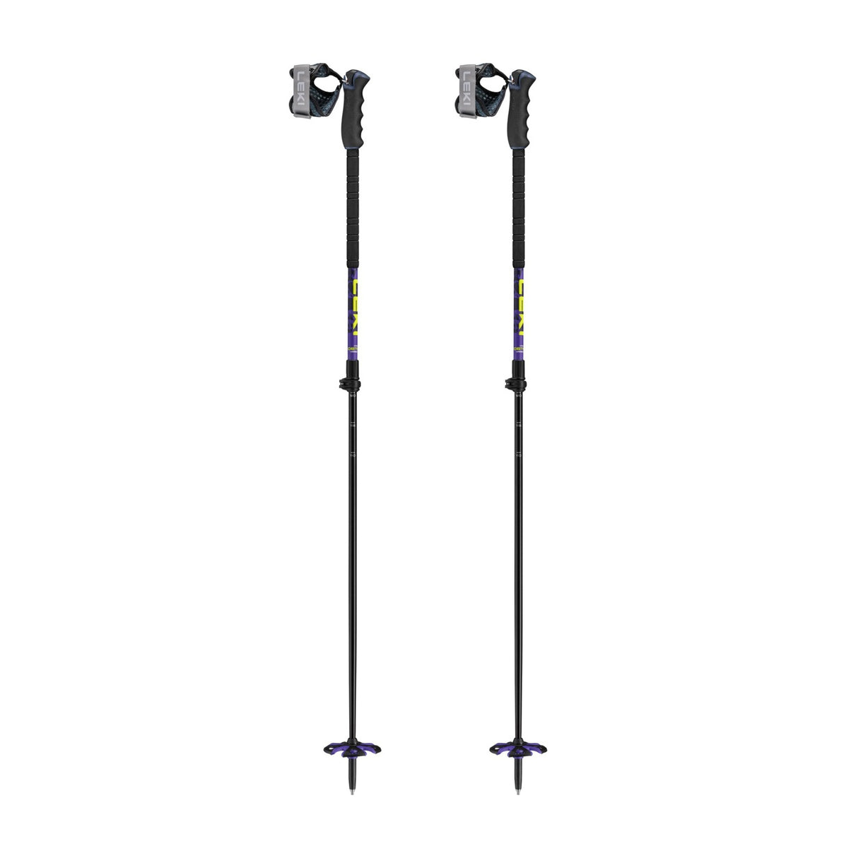 Leki Detect Vario TR XL ski pole Bright Violet/Dark Violet