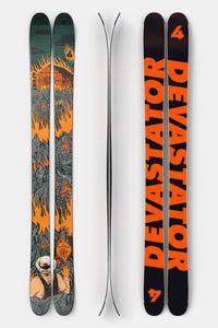 4FRNT Devastator ski graphic, top and base