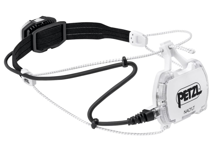 Petzl NAO LT headlamp, Black/White, side view
