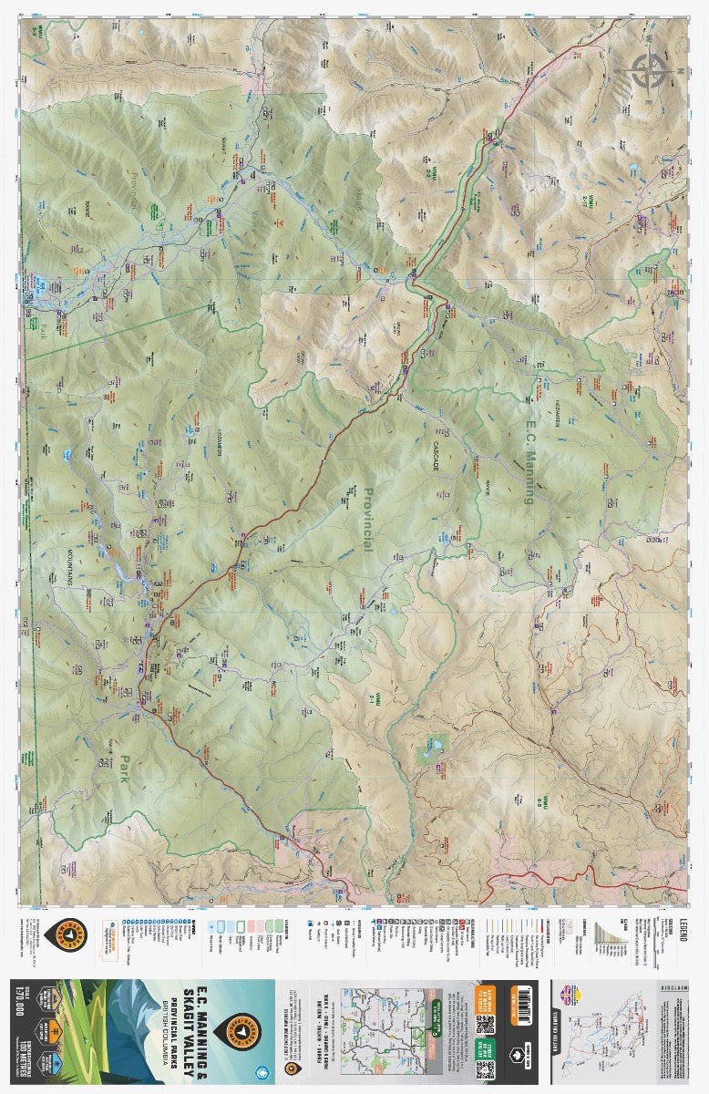 EC Manning & Skagit Valley Provincial Parks BC - Park Map