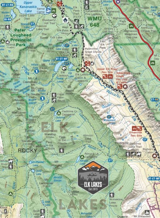 East Kootenay BC Map