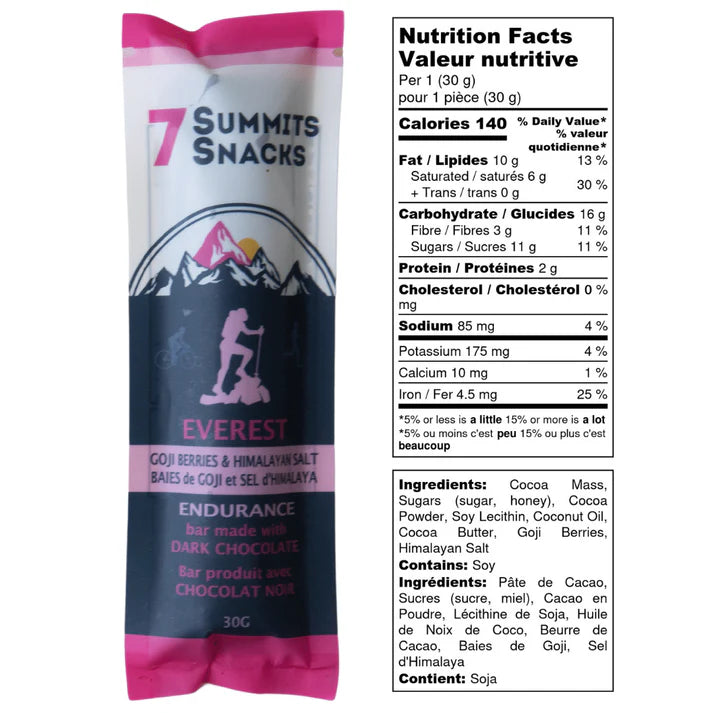 Everest Dark Chocolate Endurance Bars