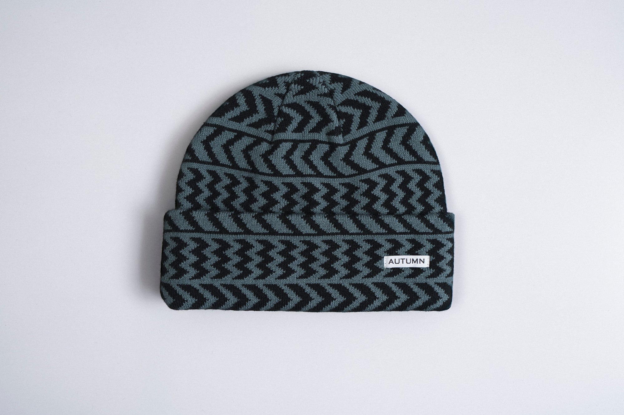 Autumn Chevron Beanie - Slate