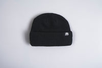 Autumn Double Roll Beanie - Black