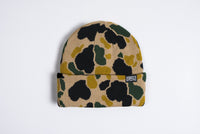 Autumn Duck Camo Beanie - Sand