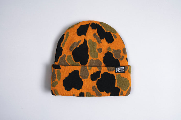 Autumn Duck Camo Beanie - Sherbert
