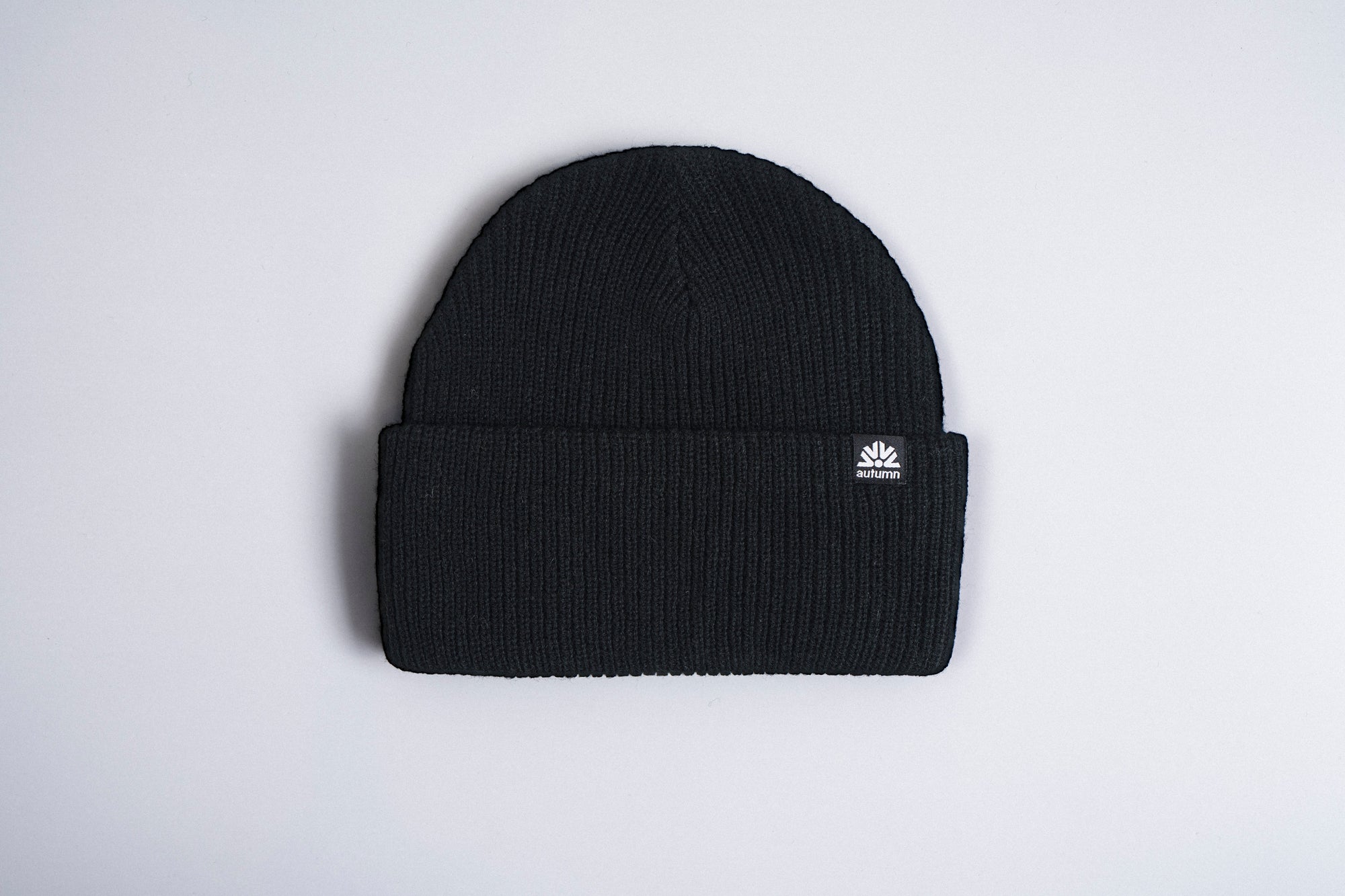 Autumn Simple Solid Beanie - Black