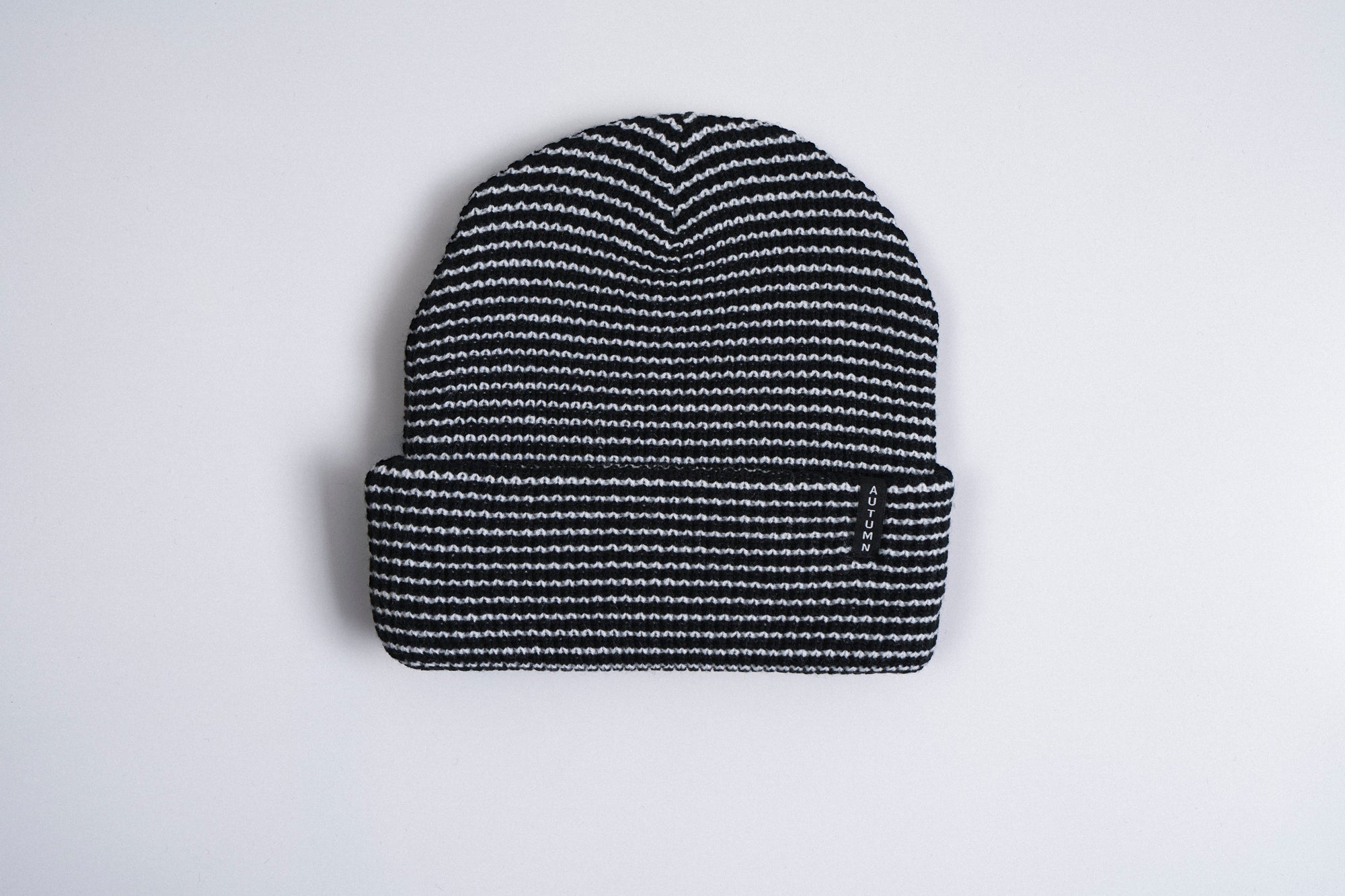 Autumn Stripe Beanie - Black