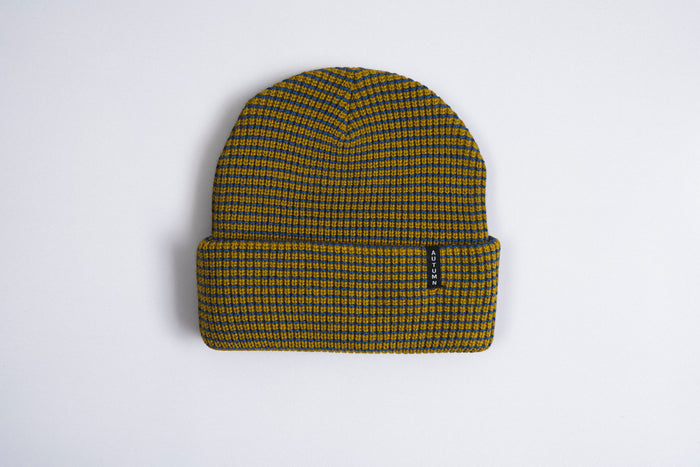 Autumn Stripe Beanie - Dijon