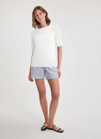 Fig Roby Short Sleeve Top - Pure White