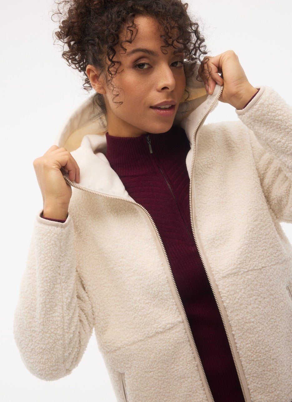 Fig Frost Hoodie Jacket - Pearl, alternate