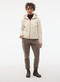 Fig Frost Hoodie Jacket - Pearl