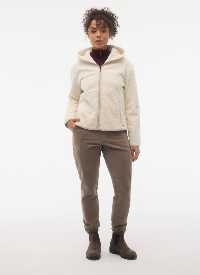 Fig Frost Hoodie Jacket - Pearl