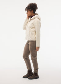 Fig Frost Hoodie Jacket - Pearl, detail