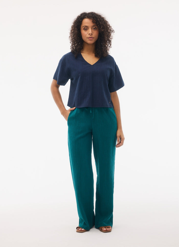 Fig Women's Siena Short Sleeve Top - Sail