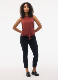 Fig Women's Mayfair Sleeveless Top - Dark Chili