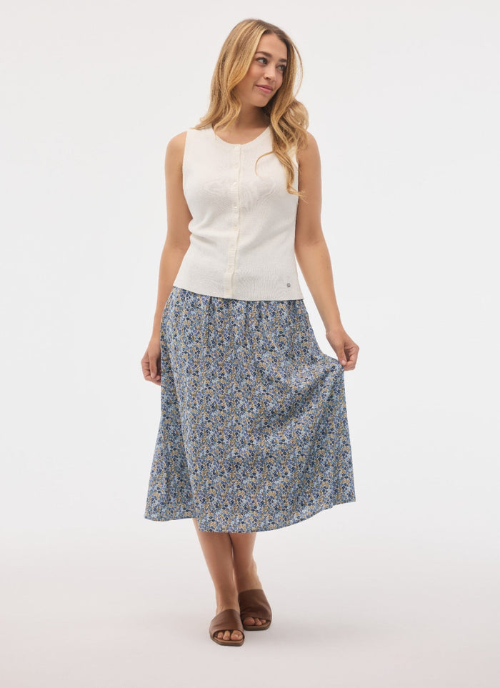 Fig Women's Evelyn Sleeveless Top - White