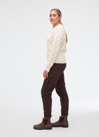 Fig Myrka Cable Sweater - Cream, alternate