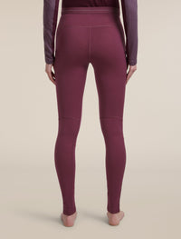 Icebreaker Women's Merino 200 ZoneKnit™ Leggings - Dark Berry