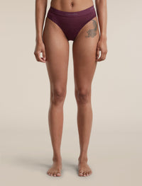 Icebreaker Women's Merino Blend 125 Cool-Lite™ Sprite Hipster - Dark Berry