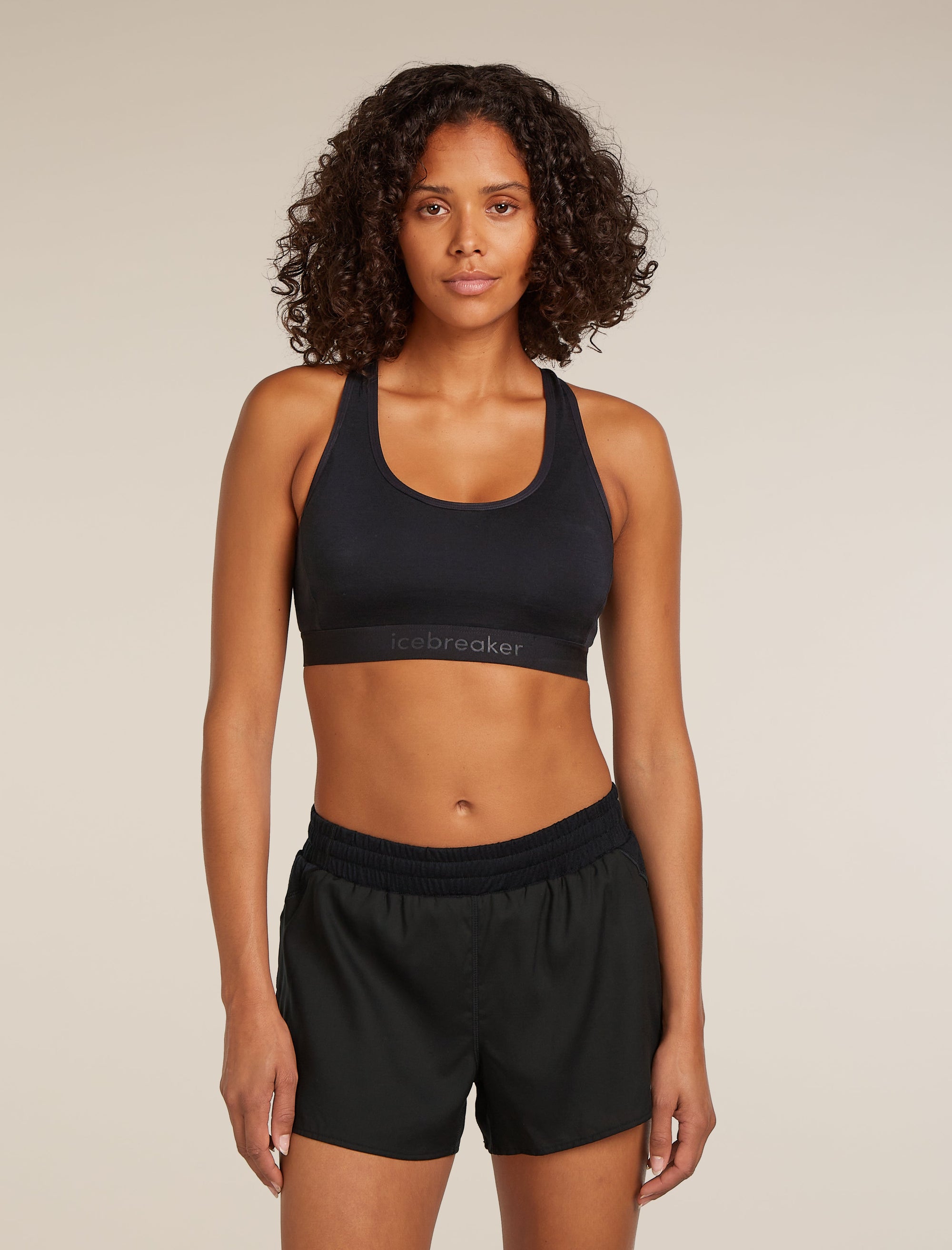 Icebreaker Women's Merino Blend 125 ZoneKnit™ Racerback Bra - Black