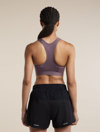 Icebreaker Women's Merino Blend 125 ZoneKnit™ Racerback Bra - Grey Plum