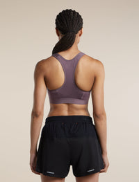 Icebreaker Women's Merino Blend 125 ZoneKnit™ Racerback Bra - Grey Plum