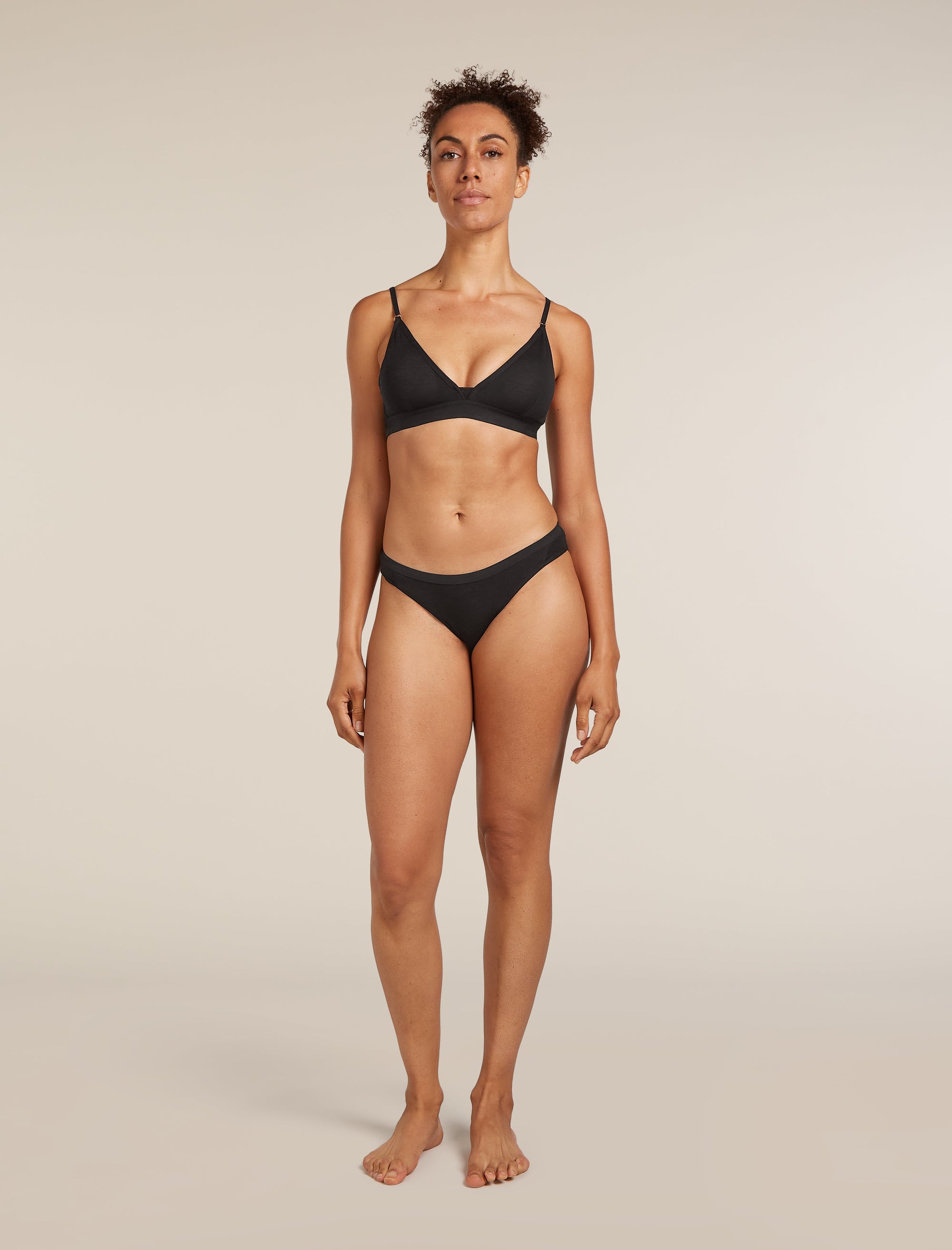 Icebreaker Women's Merino 150 Siren Bra (with Removable Cups) - Black