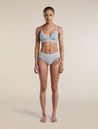 Icebreaker Women's Merino 150 Siren Bra (with Removable Cups) - Zinc Blue