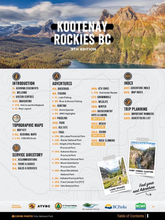 Kootenay Rockies BC Mapbook