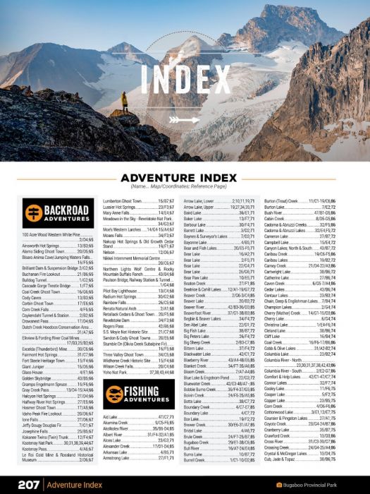 Kootenay Rockies BC Mapbook