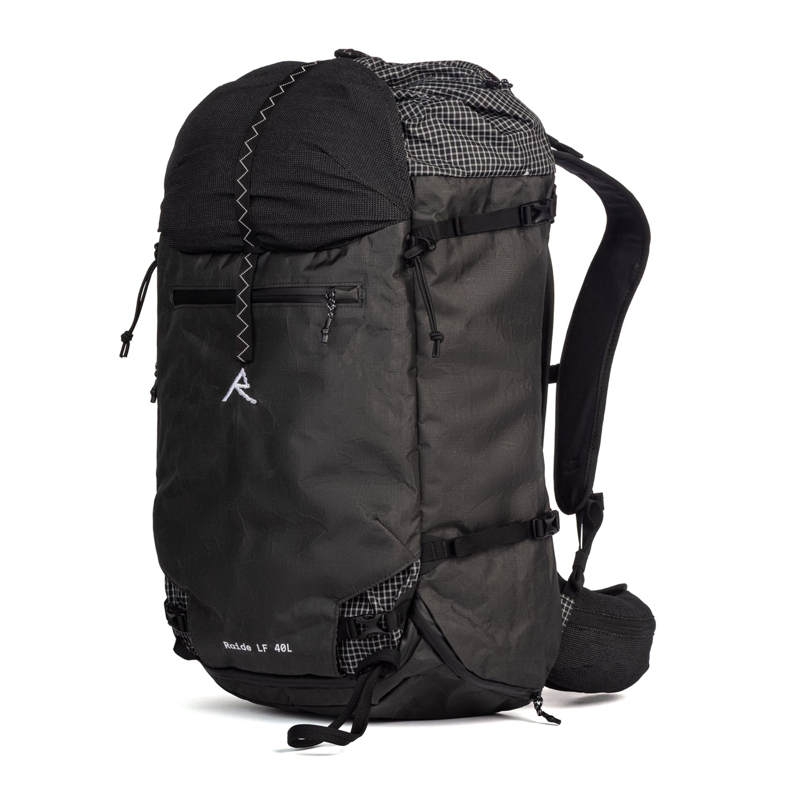 Raide Research LF 40L, Black (quarter view)