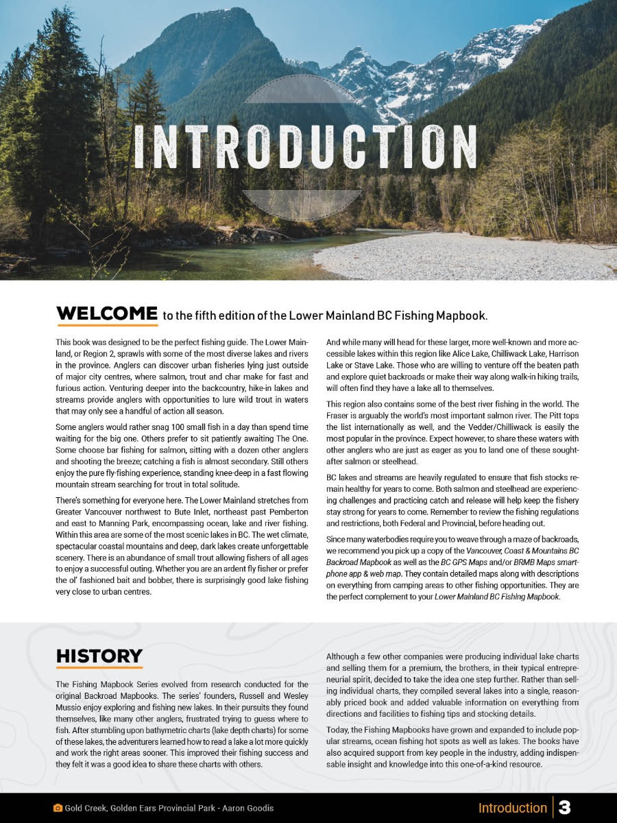 Lower Mainland BC Fishing Mapbook