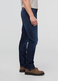 DUER Men's Performance Denim Relaxed Taper - Marina Blue side