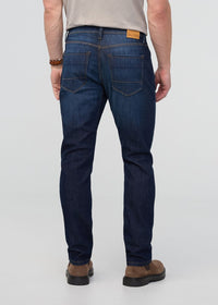 DUER Men's Performance Denim Relaxed Taper - Marina Blue back