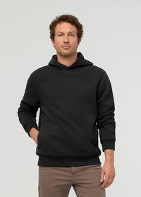 DUER Men's DuraSoft Fleece Motion Hoodie - Black front