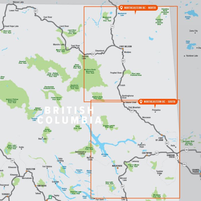 Northeastern BC Map