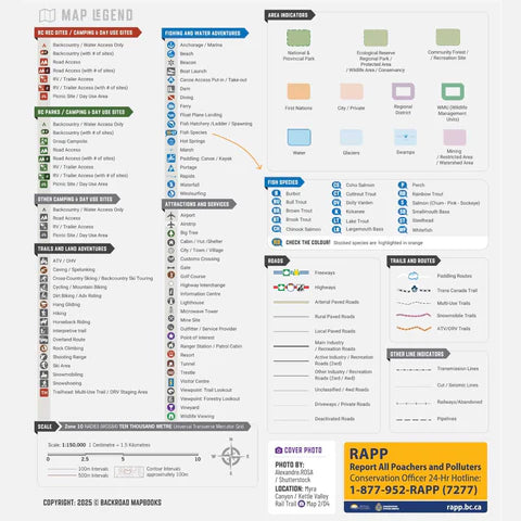 Okanagan Valley & Shuswap BC - Recreation Map 3rd Edition