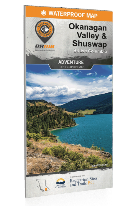 Okanagan Valley & Shuswap BC Map