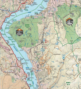 Okanagan Valley & Shuswap BC Map