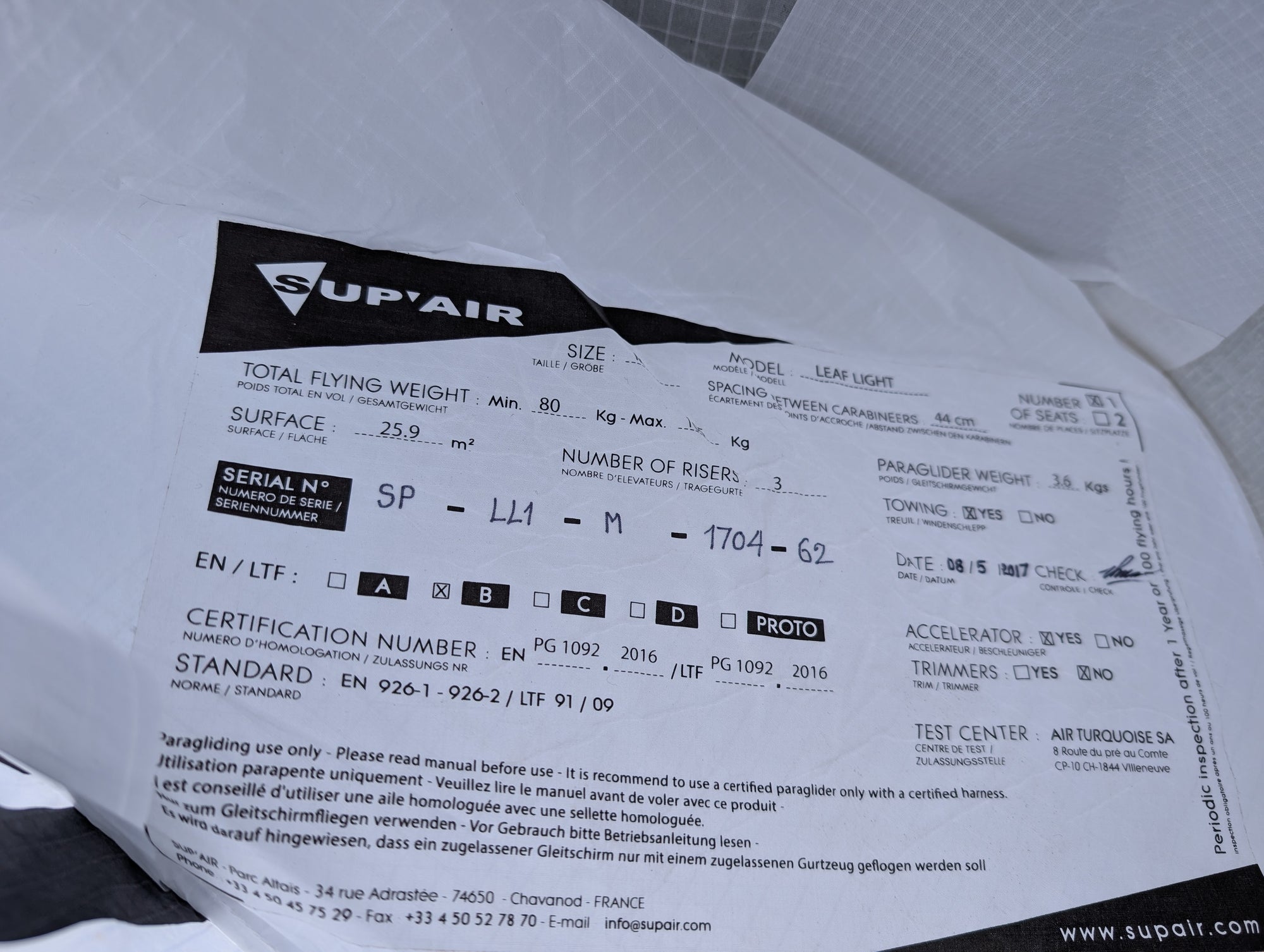 Supair Leaf Light pre-owned size M (80-105)