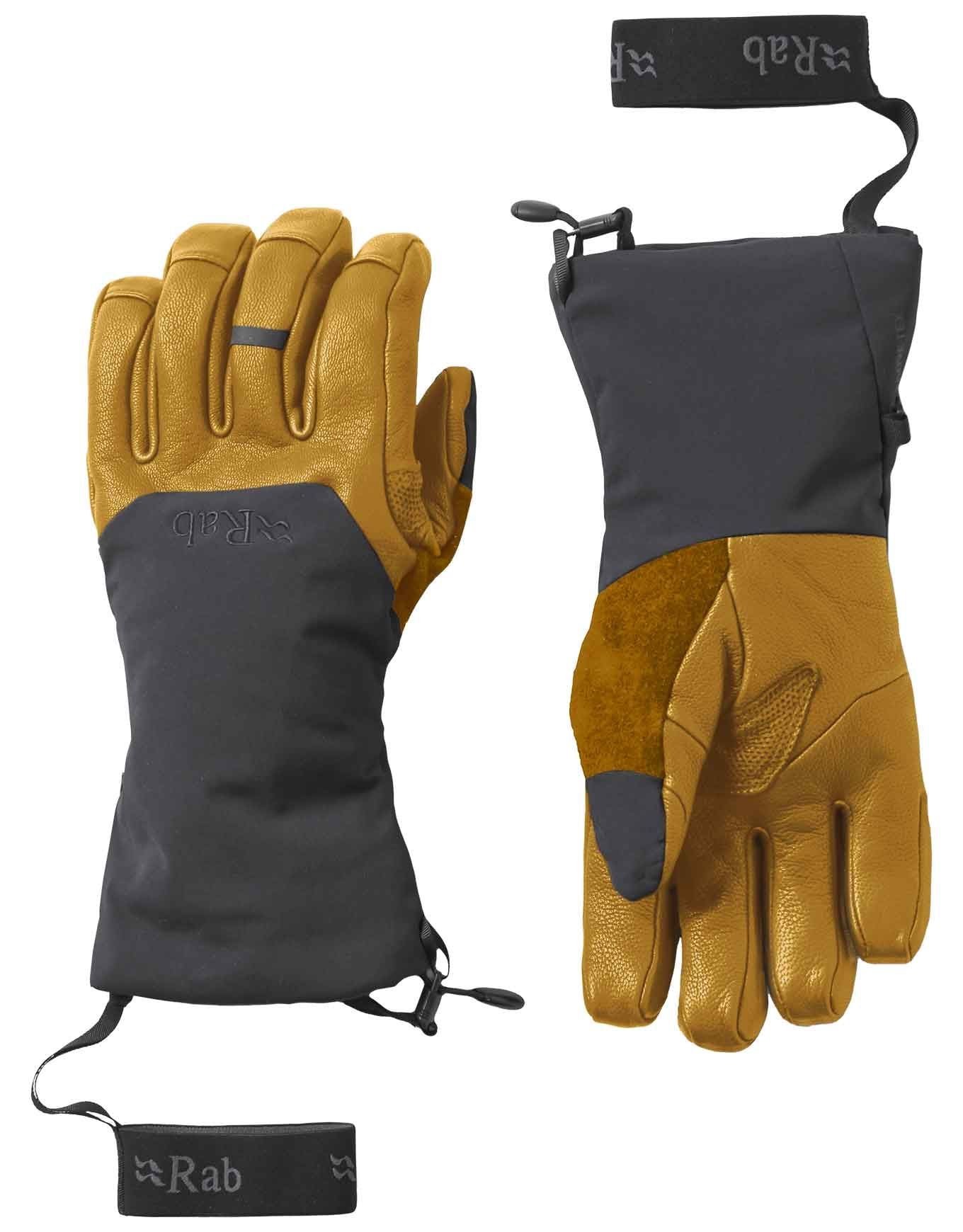 Rab Guide GTX Gauntlets, Black/Tan