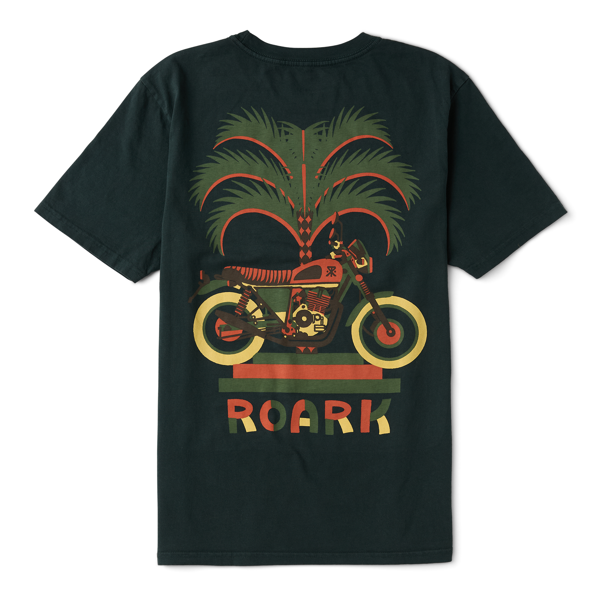 Men’s Moto Palm T-Shirt - Washed Black