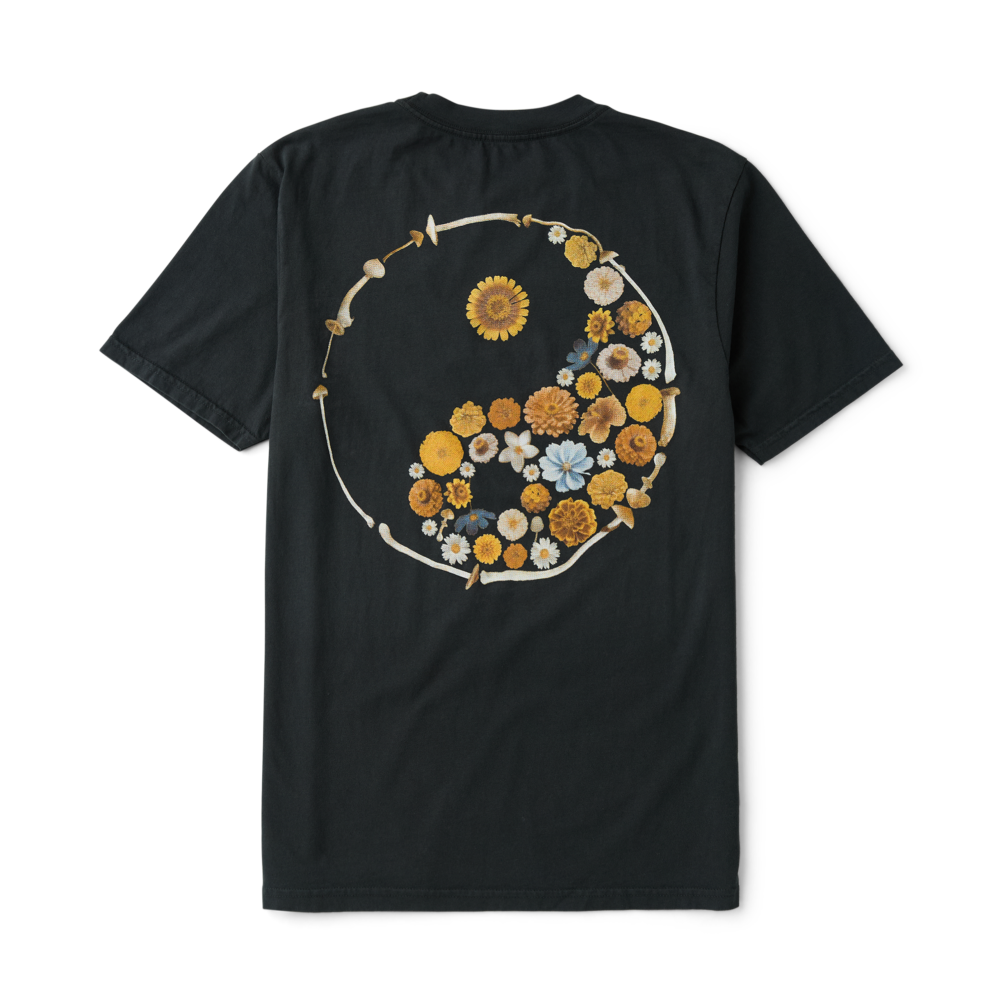 Men’s Yin Yang Forage T-Shirt - Washed Black