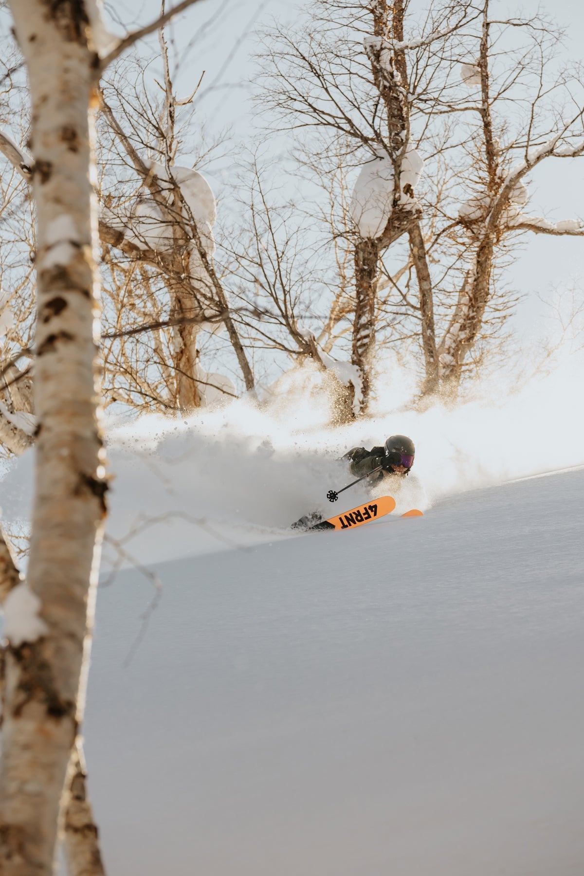 4FRNT Renegade ski in action 2